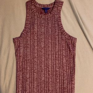 Aero burgundy halter sweater